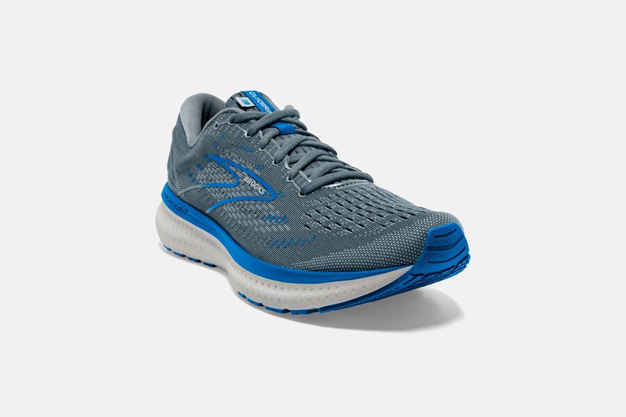 Brooks Glycerin 19 Road Running Shoes Mens Grey/Blue 974216-UDS